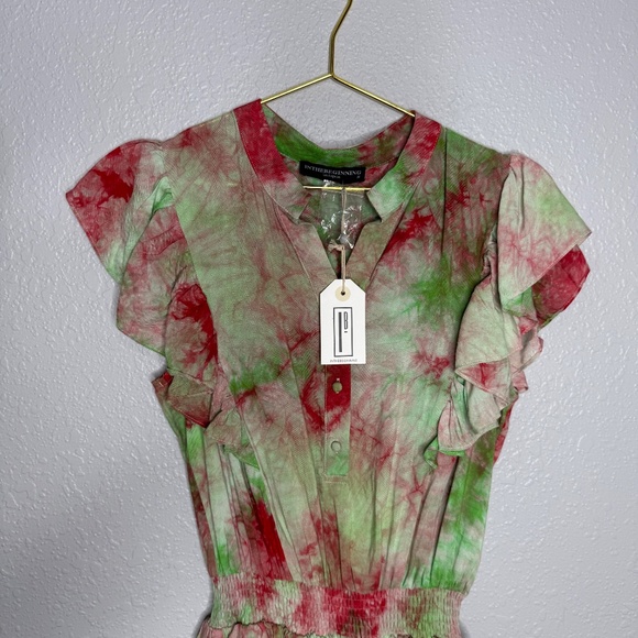 NWT Women's Medium Tie Dye Terred Dress -cp - Picture 4 of 8